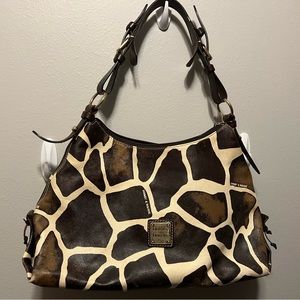 Vintage Giraffe Print Dooney & Bourke Handbag